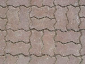 Paver brown basketweave