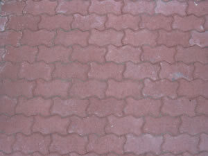 Paver red runningbond